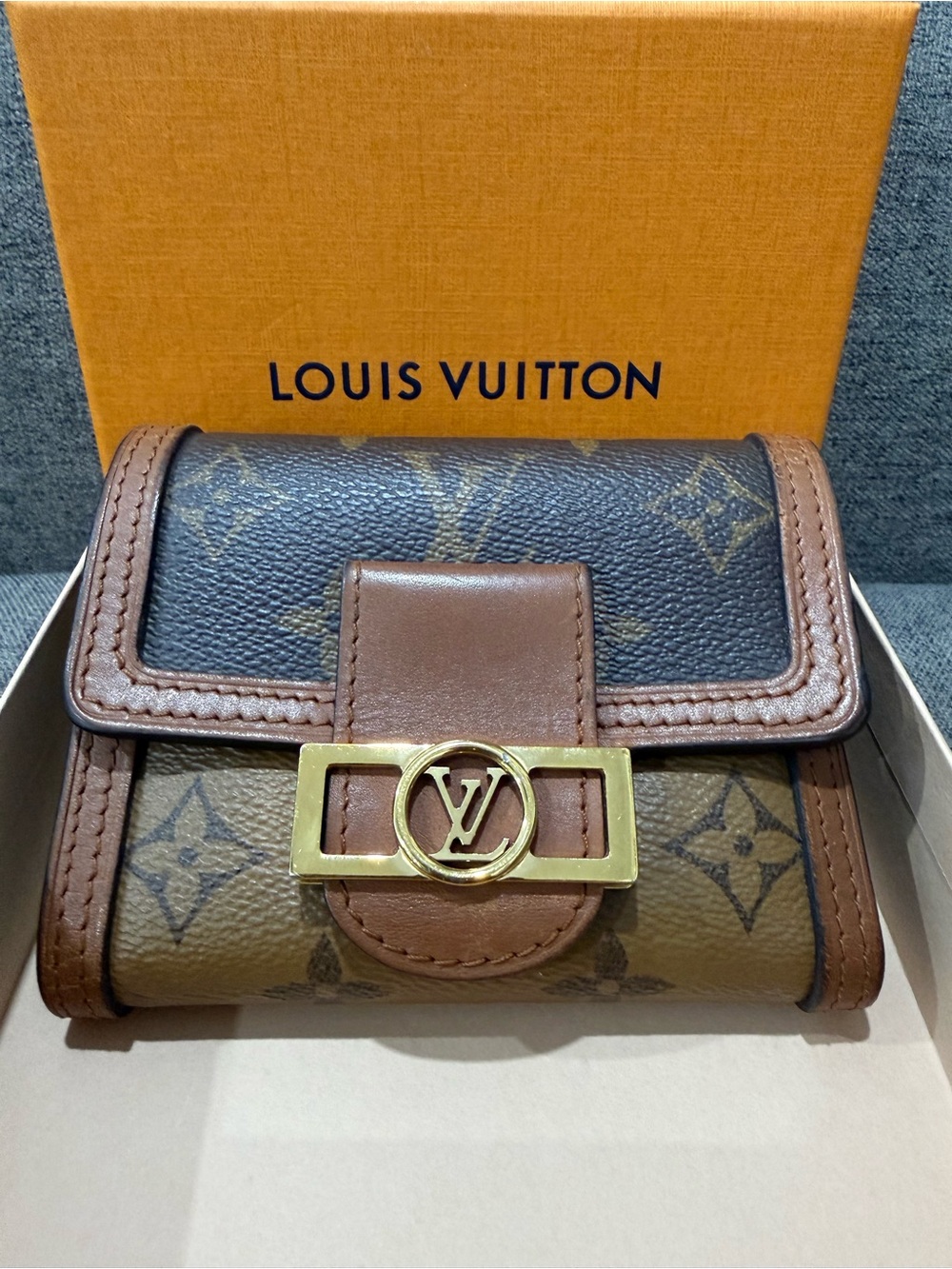 Authentic Louis Vuitton Dauphine Compact Wallet